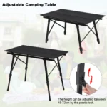 Foldable Camping Table Outdoor Furniture Computer Bed Table Folding Desk for Picnic Garden Travel Hiking - Image 3