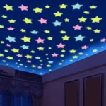 PVC Stars Glow Stickers Luminous In Dark Night Fluorescent Wall Art Decals For Kids Room - Image 2