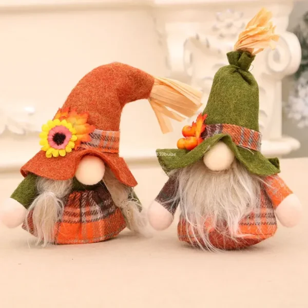 1pc Fall Gnome Autumn Gnome Pumpkin Sunflower Swedish Dwarf Thanksgiving Day