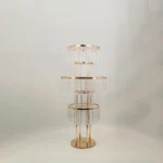 5PCS Iron Flower Rack Gold Arch Stand Road Lead 43 Inches Acrylic Wedding Centerpiece Flower Rack - Image 6