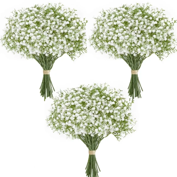 10/15pcs Artificial Flowers Baby Breath Flower Fake Gypsophila for Wedding Party Home Decoration