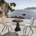 Modern Set of 2 Dining Chairs with Microfiber Kitchen Accent Chairs Armless Leisure Chairs with Metal Legs - Image 4