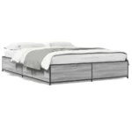 Grey Sonoma King Size Bed Frame 150x200 cm - Mattress Not Included - Image 3