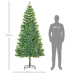 7FT Home Decoration Artificial Christmas Tree Xmas Gift Metal Stand - Image 3