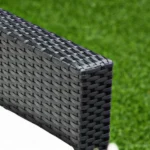 Outsunny 4 Pieces Outdoor PE Rattan Sofa Set with Cushions, Patio Wicker Conversation sofa set - Image 5