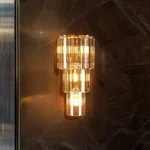 Modern Crystal Wall Lamp 3-Layer Wall Crystal Sconce Light E14 Led Corn Lights - Image 3