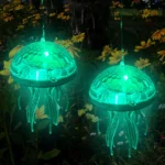Solar Jellyfish Pool Light Dynamic RGB Color Changing Rechargeable Hanging Light Waterproof Atmosphere Light