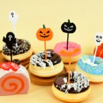 20/50Pcs Halloween Toothpicks DIY Cupcake Topper Pumpkin Ghost Dessert Fruit Picks Sticks - Image 5