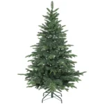 5ft Christmas Tree, Hinged Xmas Tree with Realistic Branches - Image 2