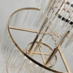 5PCS Iron Flower Rack Gold Arch Stand Road Lead 43 Inches Acrylic Wedding Centerpiece Flower Rack - Image 5