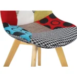 Dining Chairs Set of 2, Multicolour Counter Corner Bedroom Dressing Chairs with Backrest - Image 6