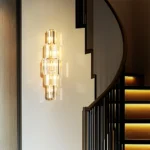 Modern Crystal Wall Lamp 3-Layer Wall Crystal Sconce Light E14 Led Corn Lights - Image 2