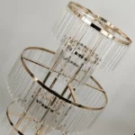 5PCS Iron Flower Rack Gold Arch Stand Road Lead 43 Inches Acrylic Wedding Centerpiece Flower Rack - Image 3