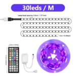 LED Strip Light RGB 5050 Music Sync Color Changing 30LEDS PER M, App Controlled LED Lights - Image 3
