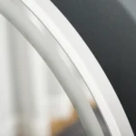 Dressing Table Set With LED Mirror, Stool & 4 Drawers Makeup Desk White - Image 4