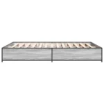 Grey Sonoma King Size Bed Frame 150x200 cm - Mattress Not Included - Image 5