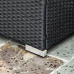 Outsunny 4 Pieces Outdoor PE Rattan Sofa Set with Cushions, Patio Wicker Conversation sofa set - Image 6