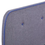 Modern Bed Frame No Mattress Light Grey Fabric 150x200cm King Size - Image 5