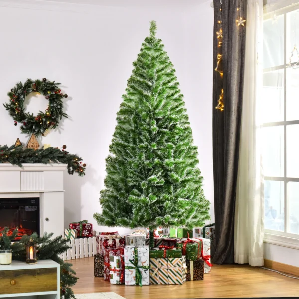 7FT Home Decoration Artificial Christmas Tree Xmas Gift Metal Stand