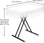 30-Inch Adjustable Height Personal Table, Almond - Image 5