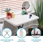 30-Inch Adjustable Height Personal Table, Almond - Image 9