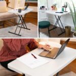 30-Inch Adjustable Height Personal Table, Almond - Image 6