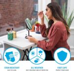 30-Inch Adjustable Height Personal Table, Almond - Image 8