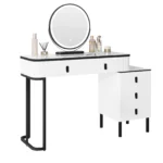 OIRA Dressing Table with LED Lighting Mobile Mirror Vanity Flexible Assembly Makeup Cosmetic Table - Image 4