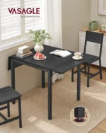 OIRA Folding Dining Table, Drop Leaf Extendable, for Small Spaces, Seats 2-4 People - Image 2