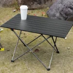 Folding Table, Indoor Outdoor Heavy Duty Portable Folding Square Aluminum Dining Table with Storage Bag for Picnic, Camping - Image 3