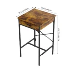 OIRA Bar Table with Charging Station Dining Tables Kitchen Table - Image 6