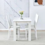 OIRA 5 Piece Dining Room Table and Chairs Set for Dining Room Kitchen, Modern Wooden Dining Table with Chairs for Family - Image 5
