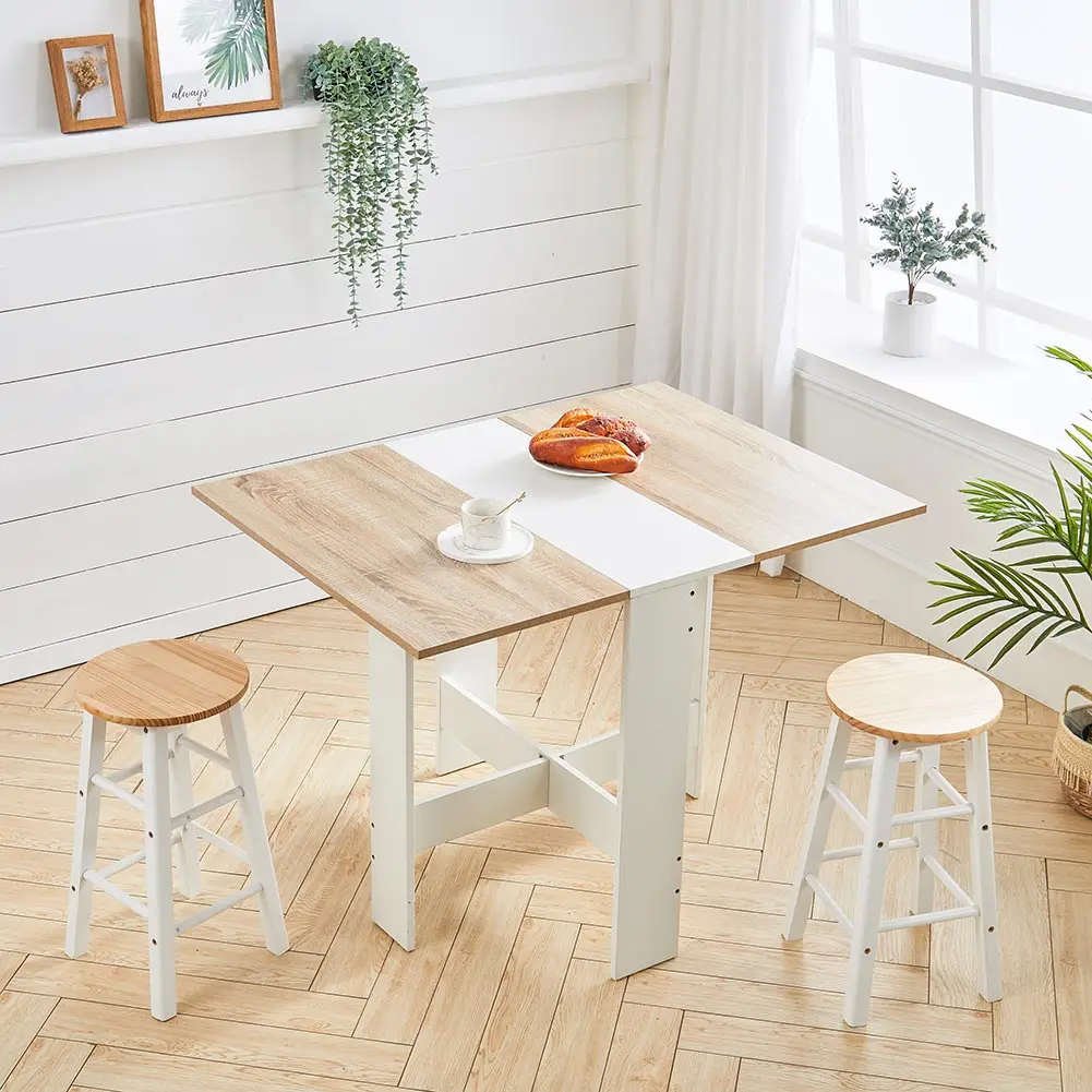 kf-S378eac52c1434668aa7741146ae1956fF OIRA multifunctional foldable and expandable dining table wooden kitchen table saves space - Image 1