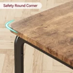 Dining Table for 2, Small Square kitchen Dinner Table Set for 2,Space Saving Wood Modern Dinette With Upholstered,Dining Room - Image 4