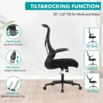 Aptliton Ergonomic Office Chair with Breathable Mesh Back, Thick Padded Seat, Adjustable Height & Tilt Lock, Swivel Computer Des - Image 2