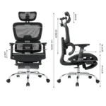 OIRA Office Chair ,Breathable Mesh Swivel Task Chair with Hollow Backrest, Adjustable Height & Lumbar Support, Comfortable - Image 6