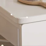 Dressing Table Dresser Mirror With 2 Drawers Toiletry Storage Table Furniture - Image 6