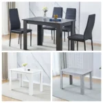 OIRA 110/120/150cm Wooden Dining Tables for 2-6 Small Space, Rectangle Kitchen Table for Dining Room, Kitchen