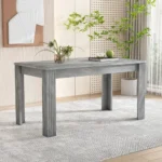 OIRA 4 Seater Dining room table, MDF Wood Rectangle Modern Kitchen Dining,Small Table for Home & Cafe - Image 2