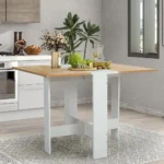 OIRA multifunctional foldable and expandable dining table wooden kitchen table saves space - Image 2