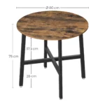 OIRA Dining Table, Round Kitchen Table, for Living Room and Dining Room - Image 4