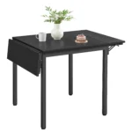 OIRA Folding Dining Table, Drop Leaf Extendable, for Small Spaces, Seats 2-4 People - Image 6