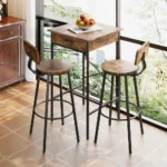 OIRA Bar Table with Charging Station Dining Tables Kitchen Table