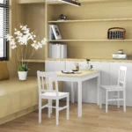 OIRA Dining Table for 4 to 6 Person Kitchen Table with Thick Legs Oak Wood Grain Dining Table for Dining room - Image 5