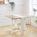 OIRA multifunctional foldable and expandable dining table wooden kitchen table saves space - Image 4