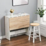 OIRA multifunctional foldable and expandable dining table wooden kitchen table saves space - Image 3