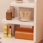 Dressing Table Dresser Mirror With 2 Drawers Toiletry Storage Table Furniture - Image 5