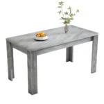 OIRA 4 Seater Dining room table, MDF Wood Rectangle Modern Kitchen Dining,Small Table for Home & Cafe - Image 6