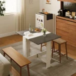 OIRA Modern Drop Leaf Dining Table Foldable Useful - Image 3