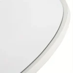 Vanity Makeup Desk Featuring a White Dressing Table with a Round Mirror And Two Drawers - Image 4